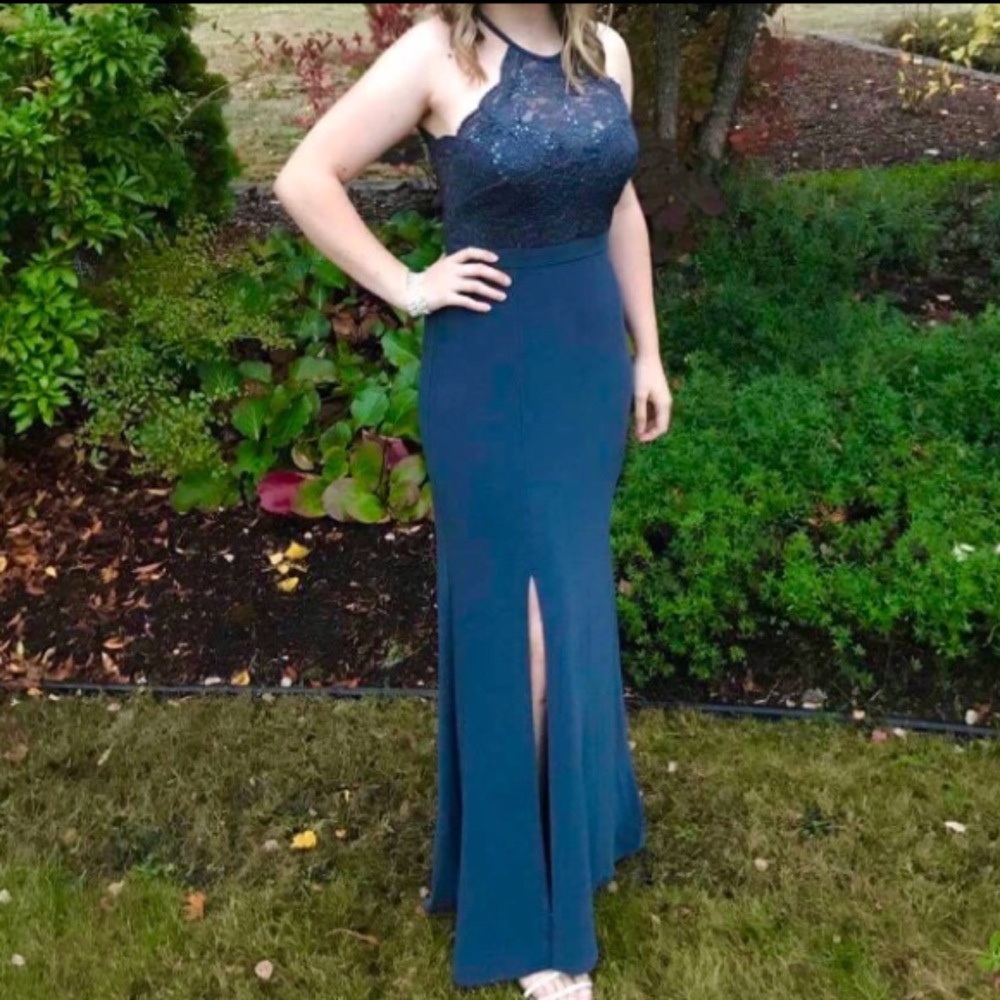 Navy blue homecoming/prom dress
